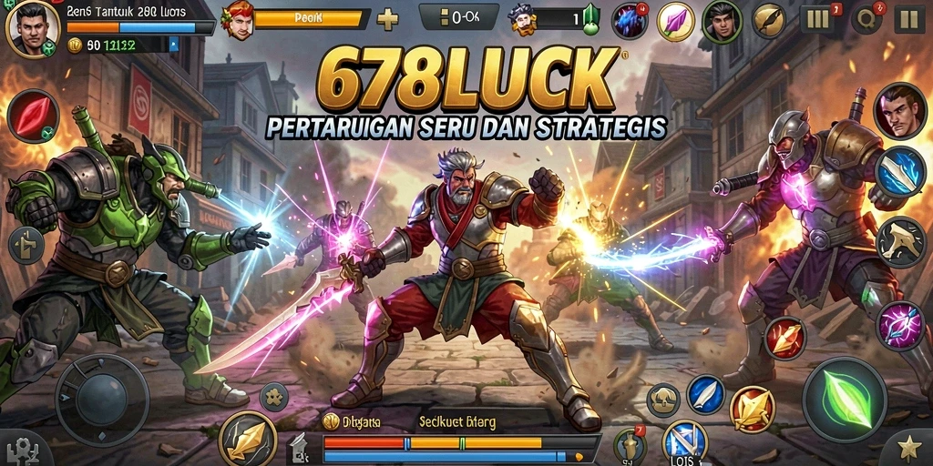 Tampilan aksi seru dalam game Fighting 678LUCK.