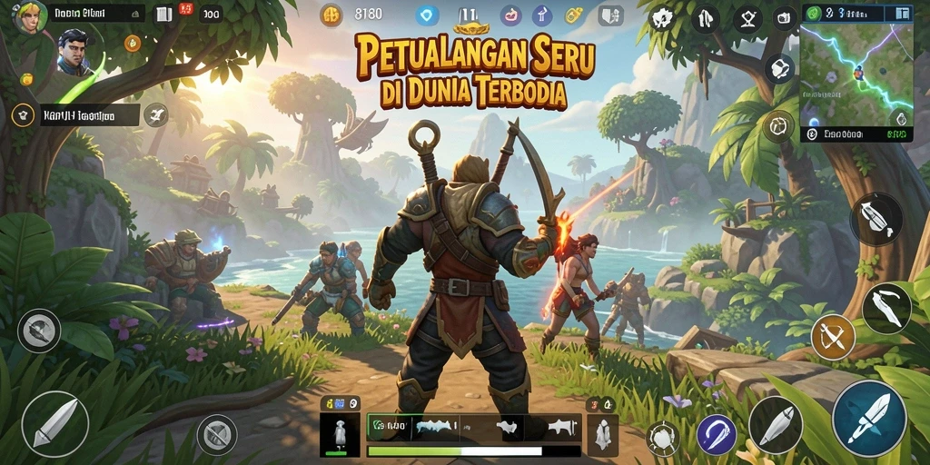 Tampilan gameplay seru di dunia terbuka 8180.