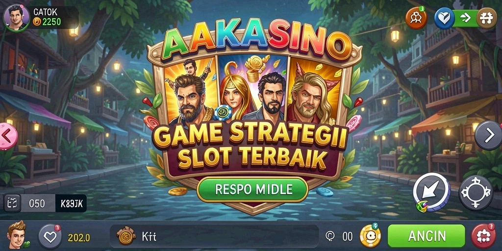 Tampilan menarik dari gameplay AAKASINO yang penuh strategi.