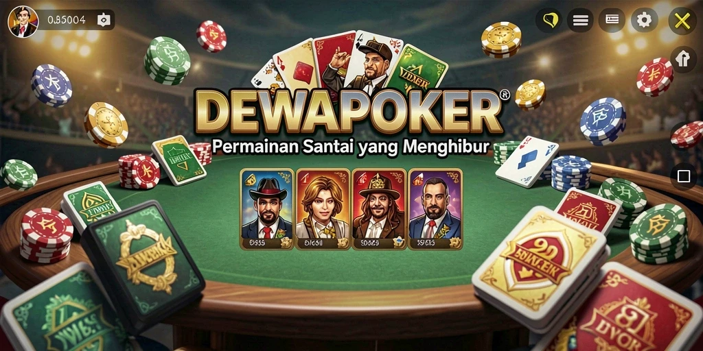 Screenshot gameplay DEWAPOKER yang menunjukkan suasana permainan yang seru.