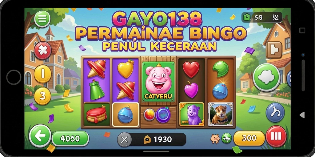 Screenshot gameplay GAYO138 menampilkan suasana Bingo yang menyenangkan.