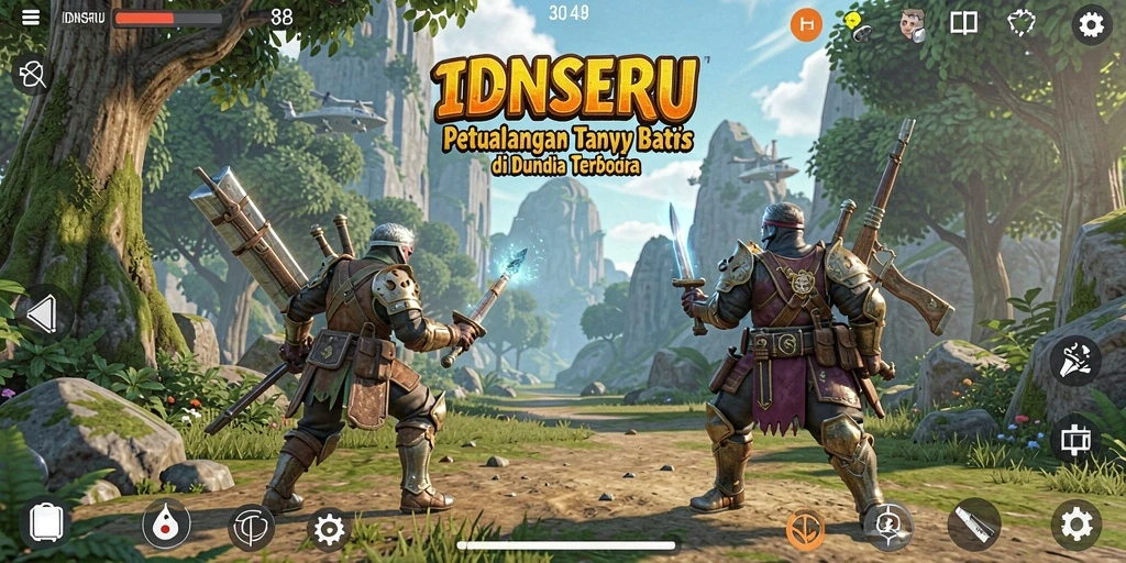 Screenshot gameplay IDNSERU menampilkan petualangan Open World yang luar biasa.