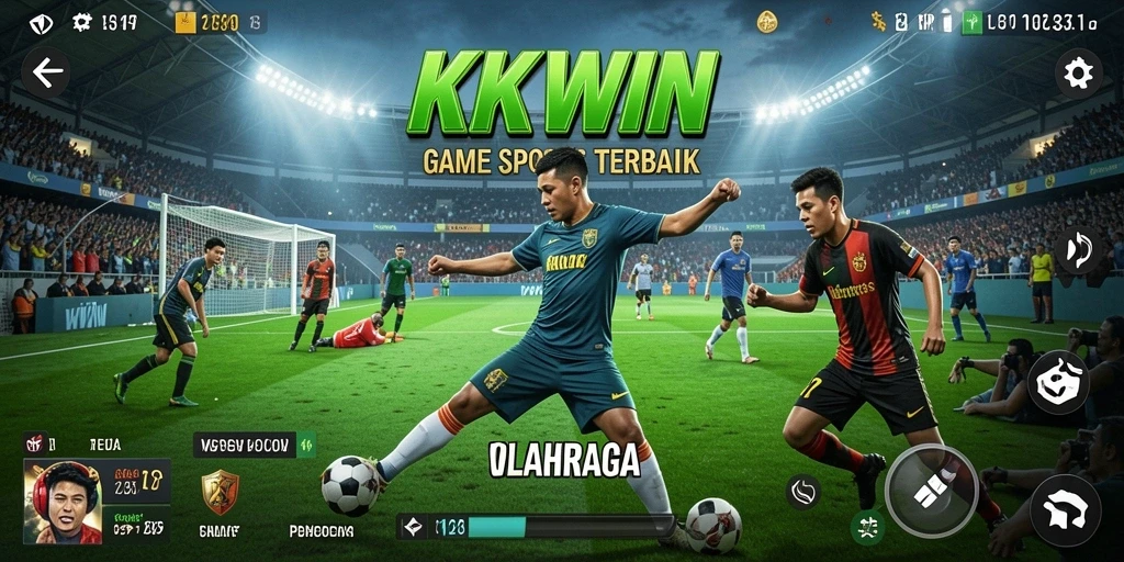 Tampilan permainan olahraga seru di KKWIN yang memukau.
