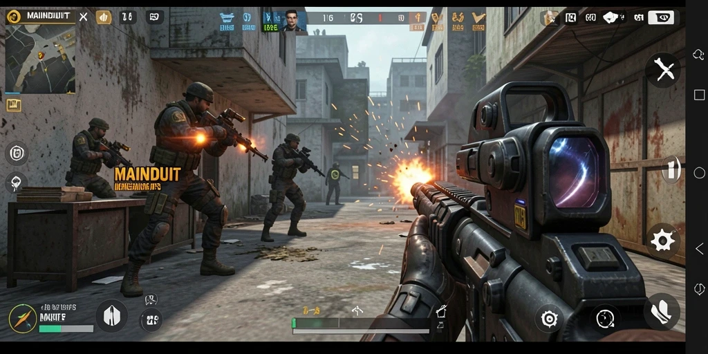 Menampilkan gameplay seru dan aksi intens di MAINDUIT.