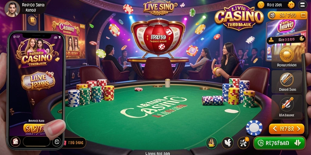 Gameplay Live Casino yang menarik dengan dealer profesional.