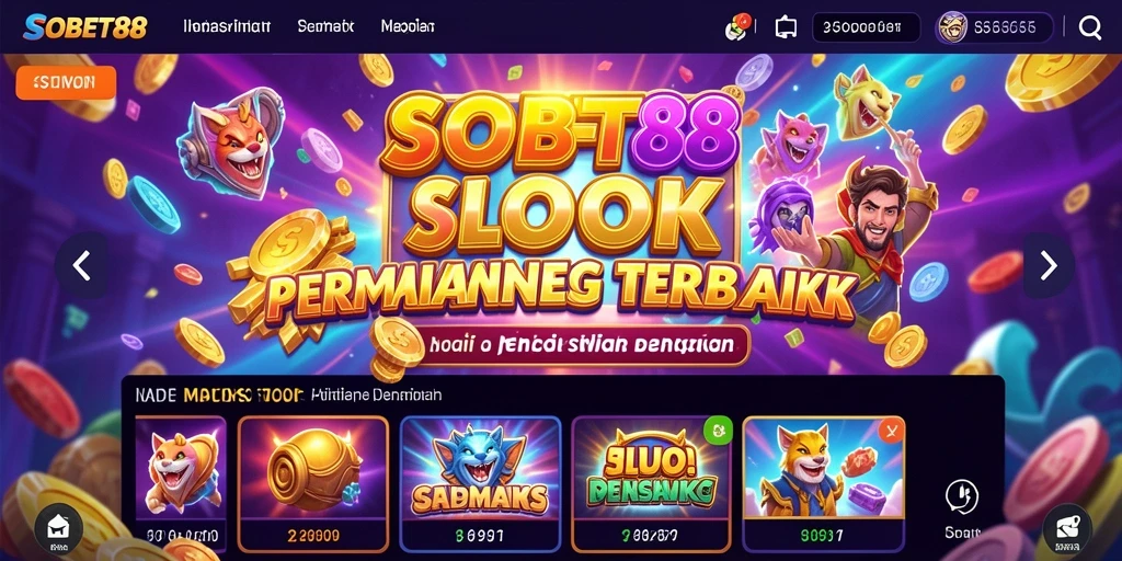 Tampilan menawan dari gameplay Slot SOBET88 dengan animasi yang memukau.